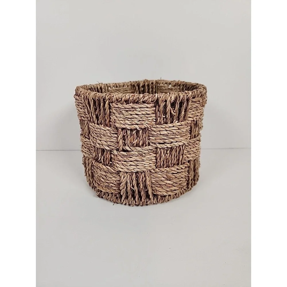 Set of 3 Woven Seagrass Wicker Baskets 5